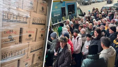 У Рівному 120 родинам ВПО роздали продуктові набори  - фото