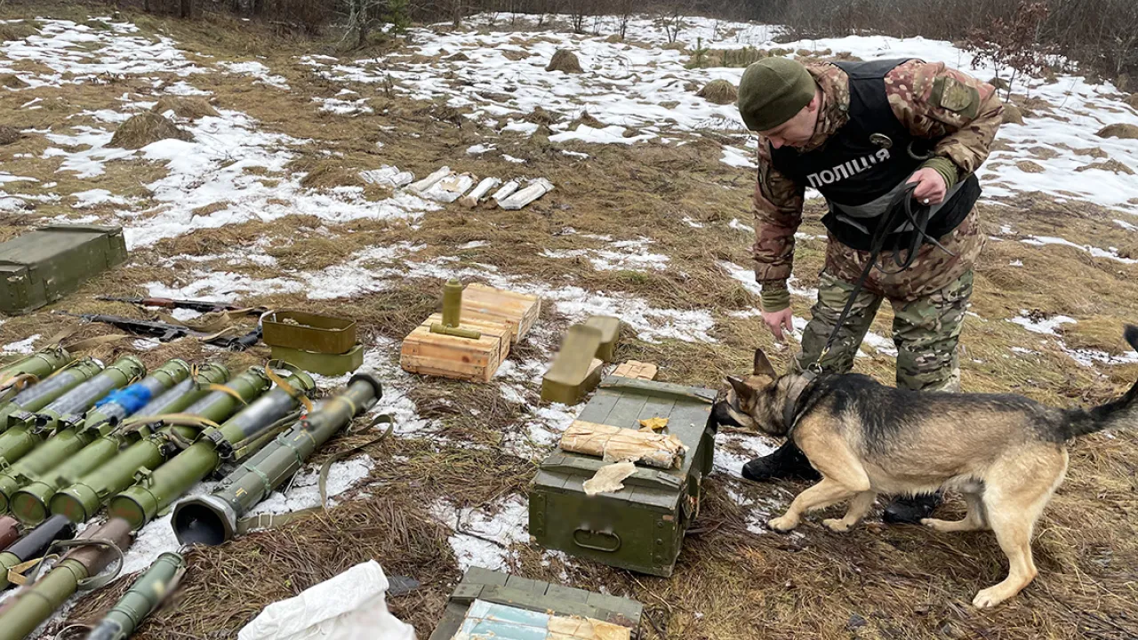 На Чернігівщині виявили схрони з майже тонною зброї 
