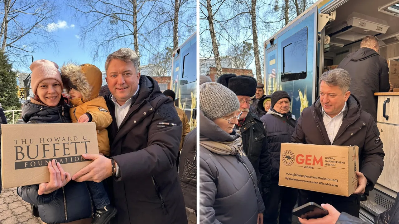 У Рівному 150 родин отримали допомогу від благодійних фондів GEM та Howard G. Buffett Foundation 