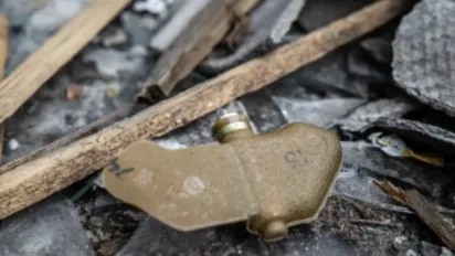 На Херсонщині поліцейський автомобіль підірвався на протипіхотній міні - фото