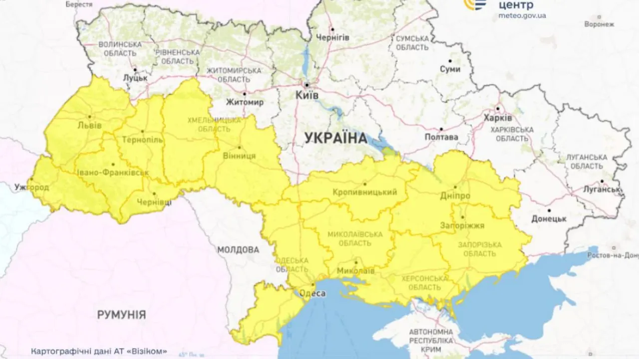 Укргідрометцентр попереджає про пилову бурю: які області накриє негода 