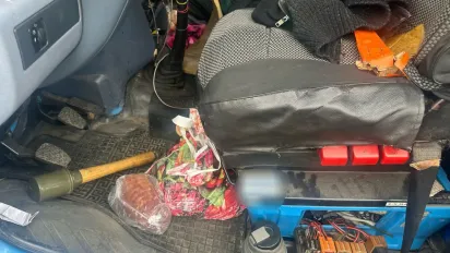 На Рівненщині прикордонники затримали іноземця з гранатою і наркотиками - фото