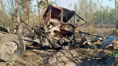 Трагедія під час гасіння лісової пожежі: вибух міни травмував двох людей на Рівненщині - фото