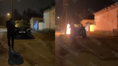 У Рівному підлітки намагалися спалити військову машину коктейлем Молотова - фото