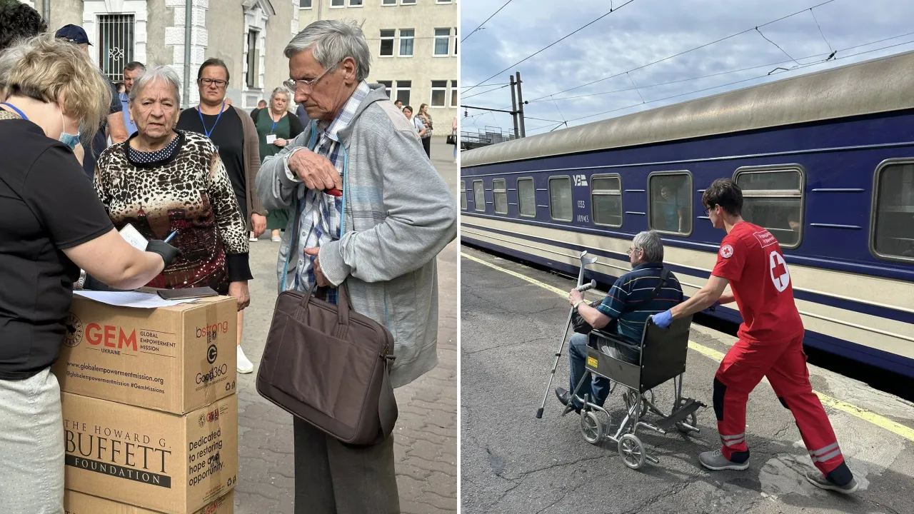 Рівненщина зустріла 15-й евакуаційний потяг: переселенці з Донеччини отримали набори підтримки від благодіників 