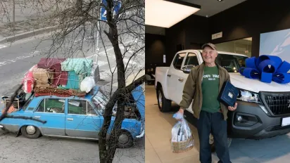 Жив у старенькому ВАЗі — отримав шанс на нове життя: Гороховський подарував дідусю пікап - фото