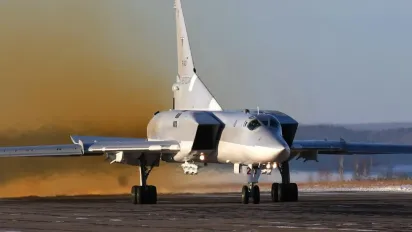 У росії розбився стратегічний бомбардувальник Ту-22М3 (ВІДЕО) - фото