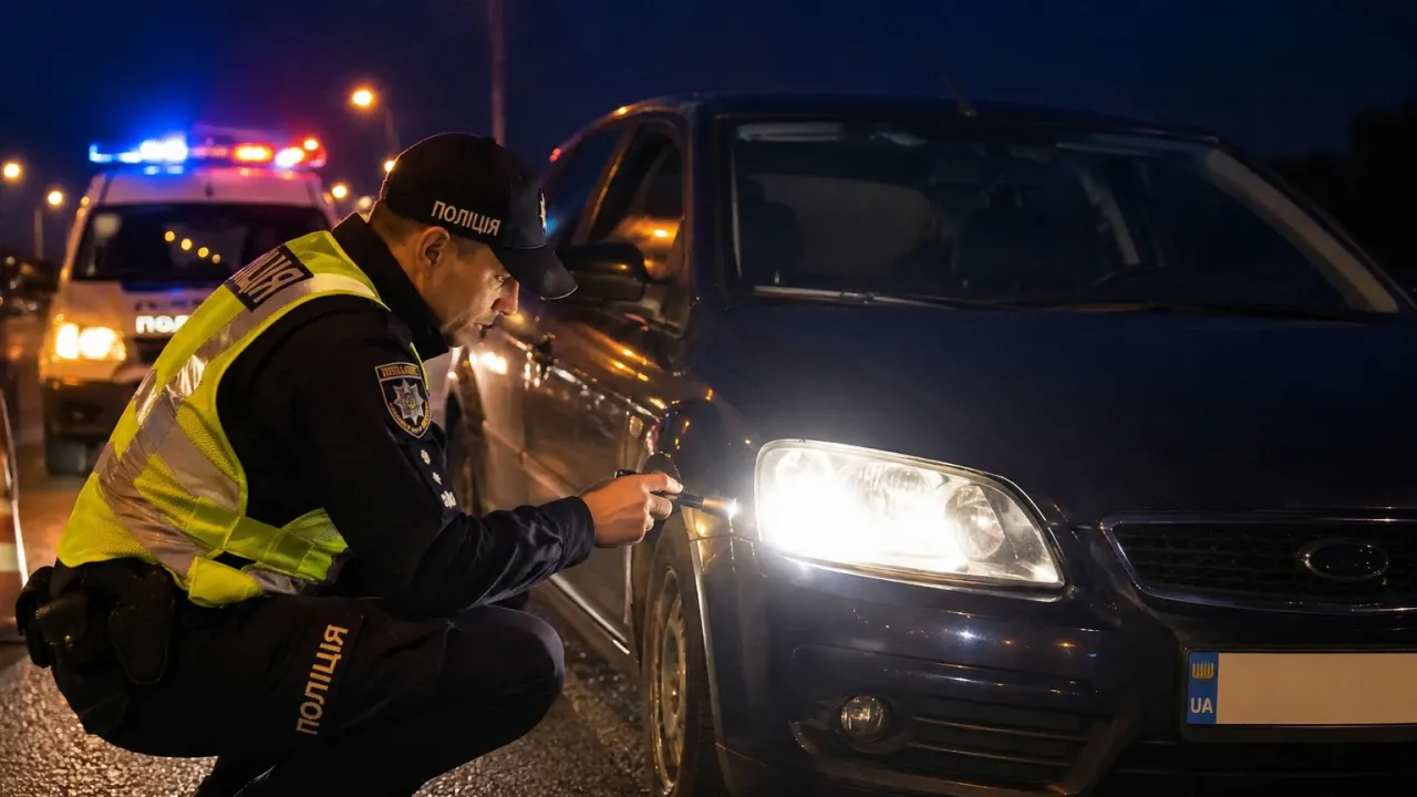 Поліція перевіряє фари автомобілів: за що можуть оштрафувати водіїв 