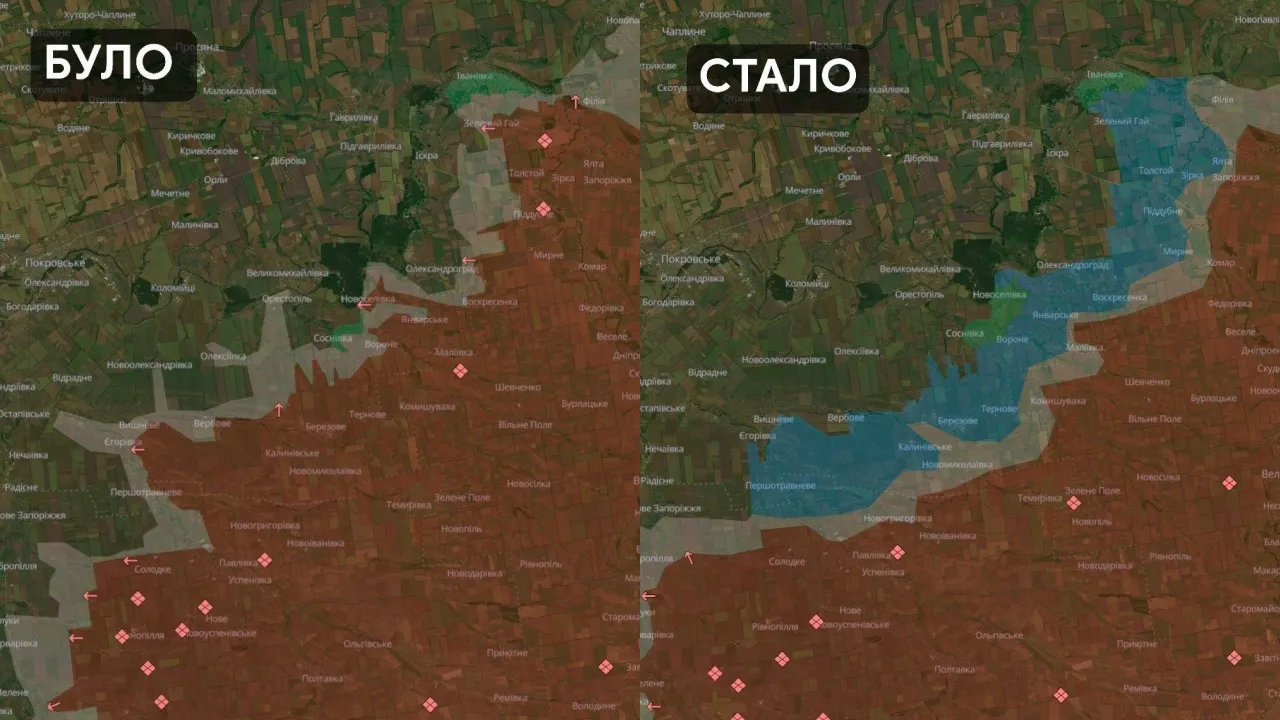 Наступ ЗСУ на Олександрівському напрямку: звільнено 745 км² і 26 сіл 