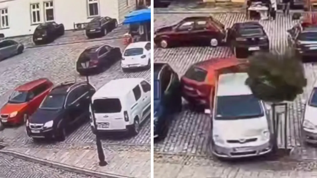  У Польщі 78-річна водійка Skoda розтрощила 6 авто під час паркування (ВІДЕО) 